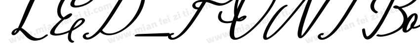 LED_FONT Bold Italic字体转换